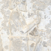 Persepolis, Apadana, East Stairs, Relief of an Indian with battle-axes