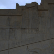 Persepolis, Apadana, East Stairs, Relief of Thracians with a horse