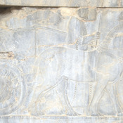 Persepolis, Apadana, East Stairs, Relief of a chariot