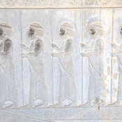 Persepolis, Apadana, East Stairs, Relief of soldiers