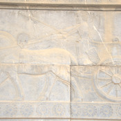 Persepolis, Apadana, East Stairs, Relief of a chariot