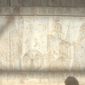 Persepolis, Apadana, East Stairs, Relief of the Lydians with a chariot