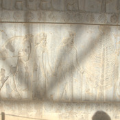 Persepolis, Apadana, East Stairs, Relief of the Cappadocians with a horse