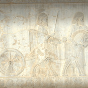 Persepolis, Apadana, East Stairs, Relief of the Lydian chariot