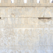Persepolis, Apadana, East Stairs, Relief of Sagartians, Sogdians,  Trees, Bactrians, and Gandarans