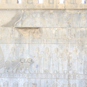 Persepolis, Apadana, East Stairs, Relief of Arians and Syrians