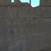 Persepolis, Apadana, East Stairs, Relief, Trees and Medes