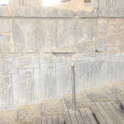 Persepolis, Apadana, East Stairs, Relief, Trees