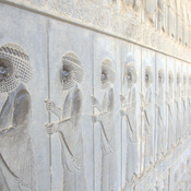 Persepolis, Apadana, East Stairs, Relief, Soldier