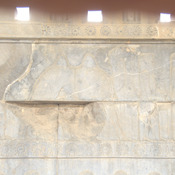 Persepolis, Apadana, East Stairs, Relief an Arian and a camel