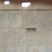 Persepolis, Apadana, East Stairs, Relief a tree