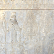 Persepolis, Apadana, East Stairs, Relief of the Armenians and a tree