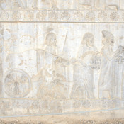 Persepolis, Apadana, East Stairs, Relief of the Lydians with a chariot