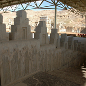 Persepolis, Apadana, East Stairs, Relief, Courtiers