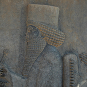 Persepolis, Apadana, Eaststairs, Central relief, Darius