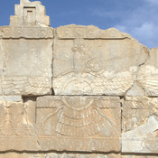 Persepolis, Interconnecting staircase, SW, Relief of Faravahar