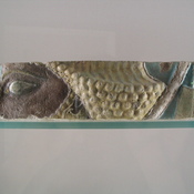Susa, Achaemenid Palace, Glazed relief of an eye of a soldier (