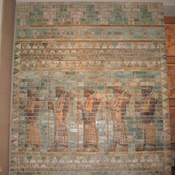 Susa, Achaemenid Palace, Glazed relief of five soldiers (