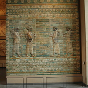 Susa, Achaemenid Palace, Glazed relief of four soldiers (