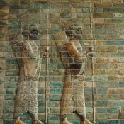 Susa, Achaemenid Palace, Glazed relief of two soldiers (