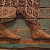 Susa, Achaemenid Palace, Glazed relief of the feet of a soldier (
