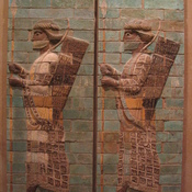 Susa, Achaemenid Palace, Glazed relief of two soldiers (