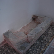 Susa, Apadana, Achaemenid column base with inscription A2SA