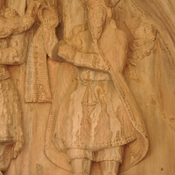 Taq-e Bostan, Large cave, Upper relief: Ahuramazda