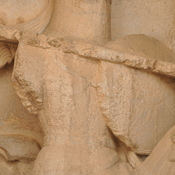 Taq-e Bostan, Large cave, Lower relief: Khusrau's armor