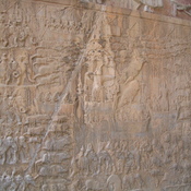 Taq-e Bostan, Large cave, Left-hand relief