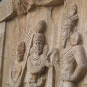 Taq-e Bostan, Relief of Mithra, Shapur II, Ahuramazda