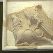 Hashtrud, Zahak Castle, Parthian relief of an eagle and a bull