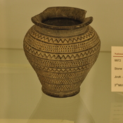 Jiroft, Chlorite vessel with an abstract decoration