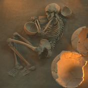 Kurijan, Late Bronze Age / Early Iron Age skeleton
