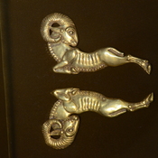 Ziwiye, Achaemenid relief of two ibexes