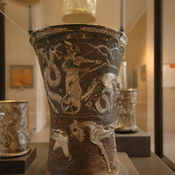 Marlik Civilization, Goblet decorated with mythological figures