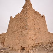 Qasr Bshir, Exterior with corner of tower