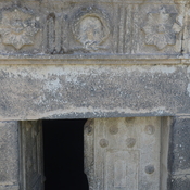 Gadara, East cementary, Entrance of the tomb of the Germani with Greek inscription