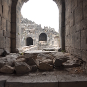Gadara, Remains of west theater, Passage