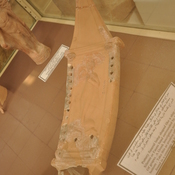 Gerasa,  Ceramic funeral lamp ship formed