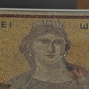 Gerasa,  Mosaic showing Clio