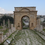 Gerasa,  North tetrapylon with colonnade