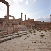 Gerasa,  North theater, Porticus on the north east-west mainstreet (decumanus)