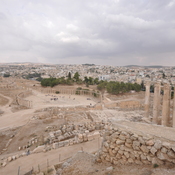 Gerasa,  Oval forum with colonnade