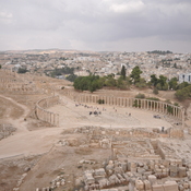 Gerasa,  Oval forum with colonnade