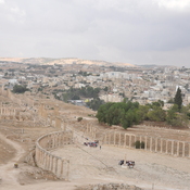 Gerasa,  Oval forum with colonnade