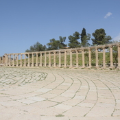 Gerasa,  Oval forum with colonnade