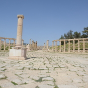 Gerasa,  Oval forum with colonnade