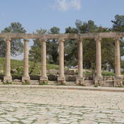 Gerasa,  Oval forum with colonnade