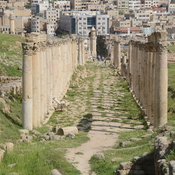 Gerasa,  South east-west mainstreet (decumanus) with colonnade